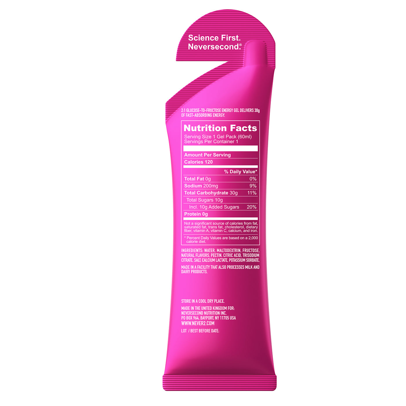 Gel Energético Neversecond C30 Passion Fruit