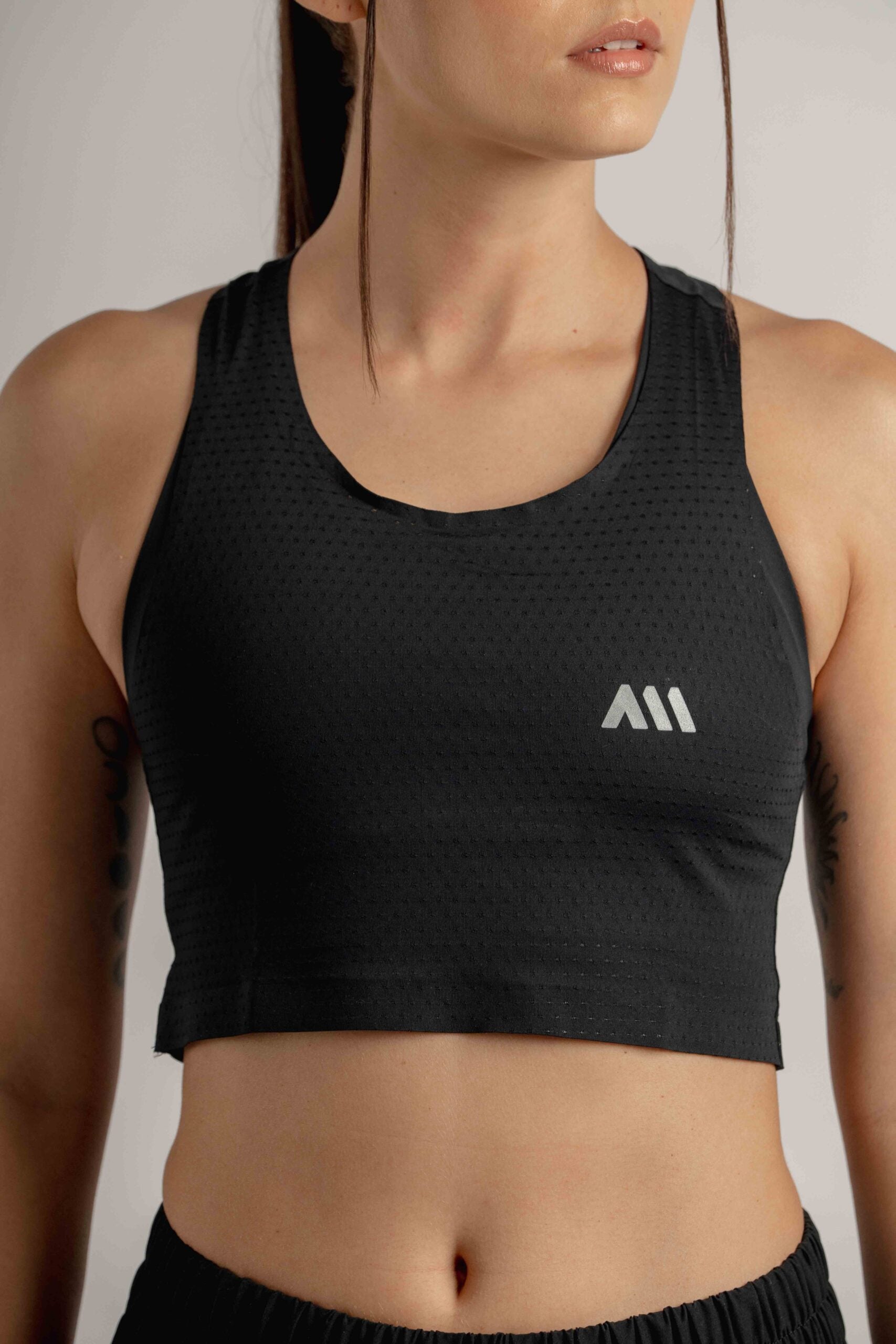 Crop Top running Mujer Anonymus Morning Speed