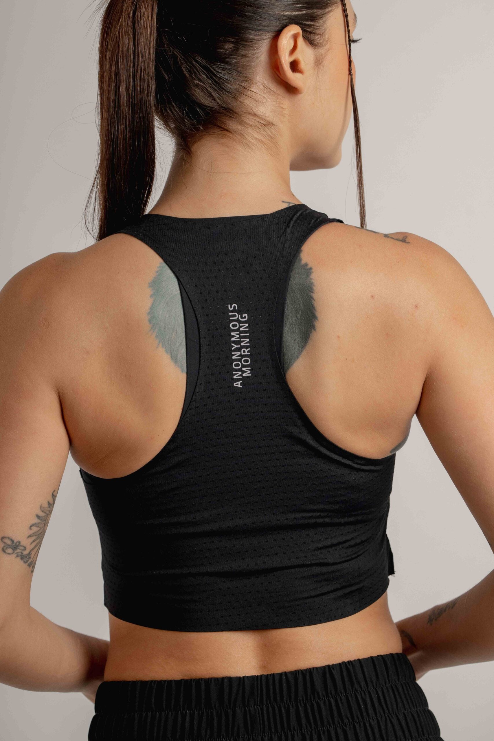 Crop Top running Mujer Anonymus Morning Speed