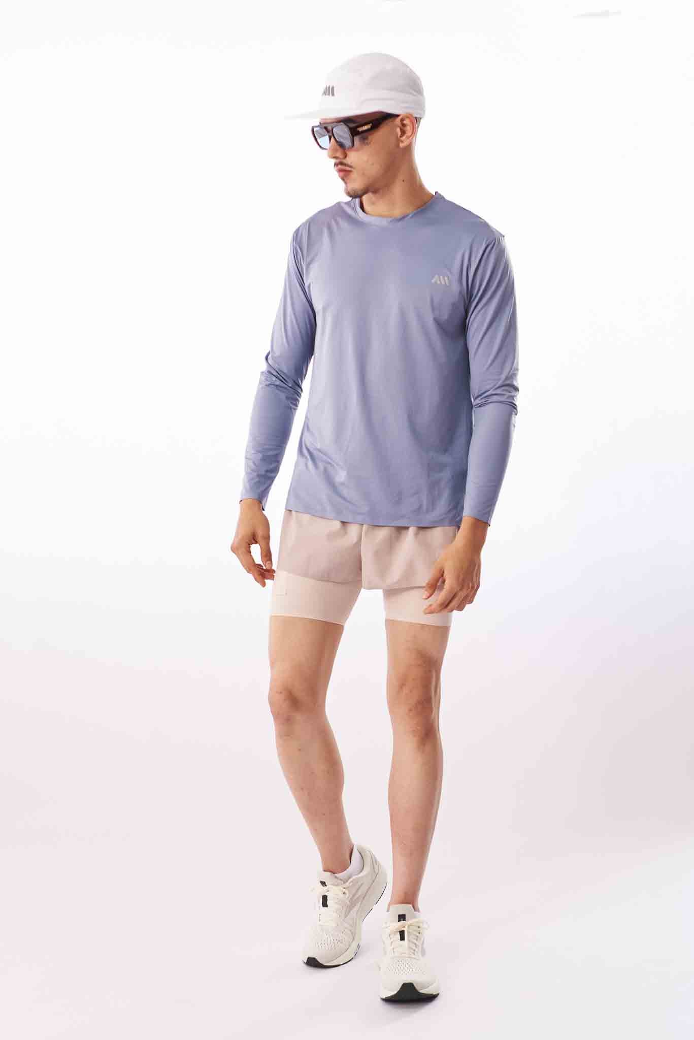 Camiseta Running Manga Larga Hombre Anonymus Morning Performance