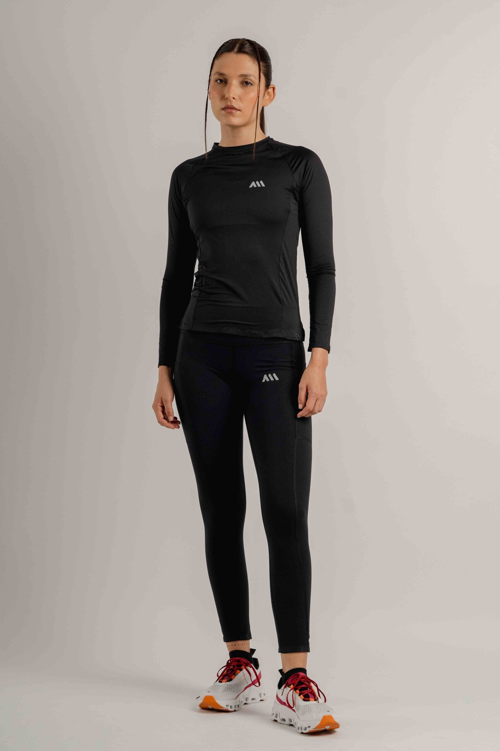 Camiseta Running Manga Larga Mujer Anonymus Morning Performance