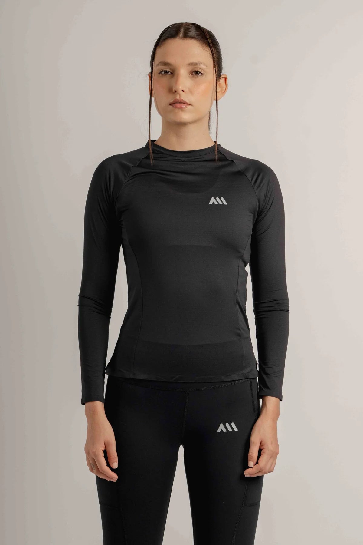 Camiseta Running Manga Larga Mujer Anonymus Morning Performance