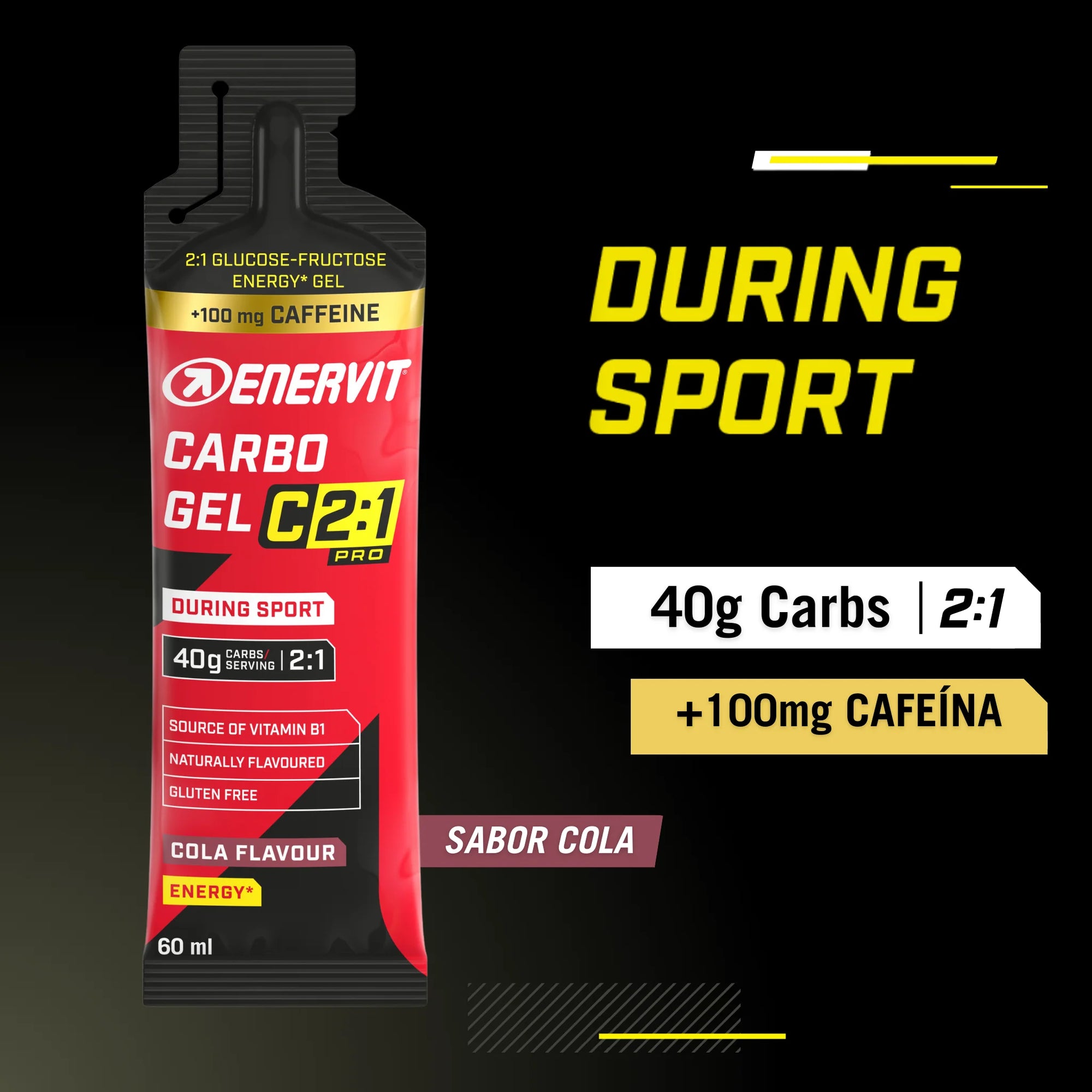Carbo Gel C2:1 PRO Enervit Cola con Cafeína