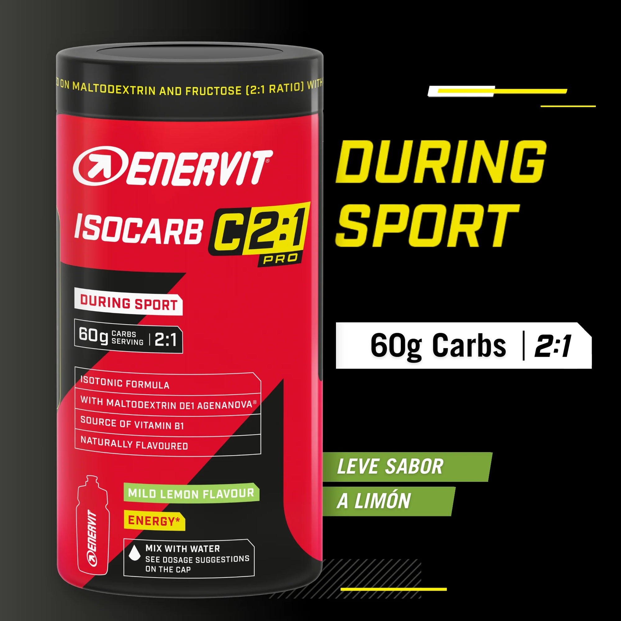 Tarro Enervit Isocarb C2:1 Pro Lemon