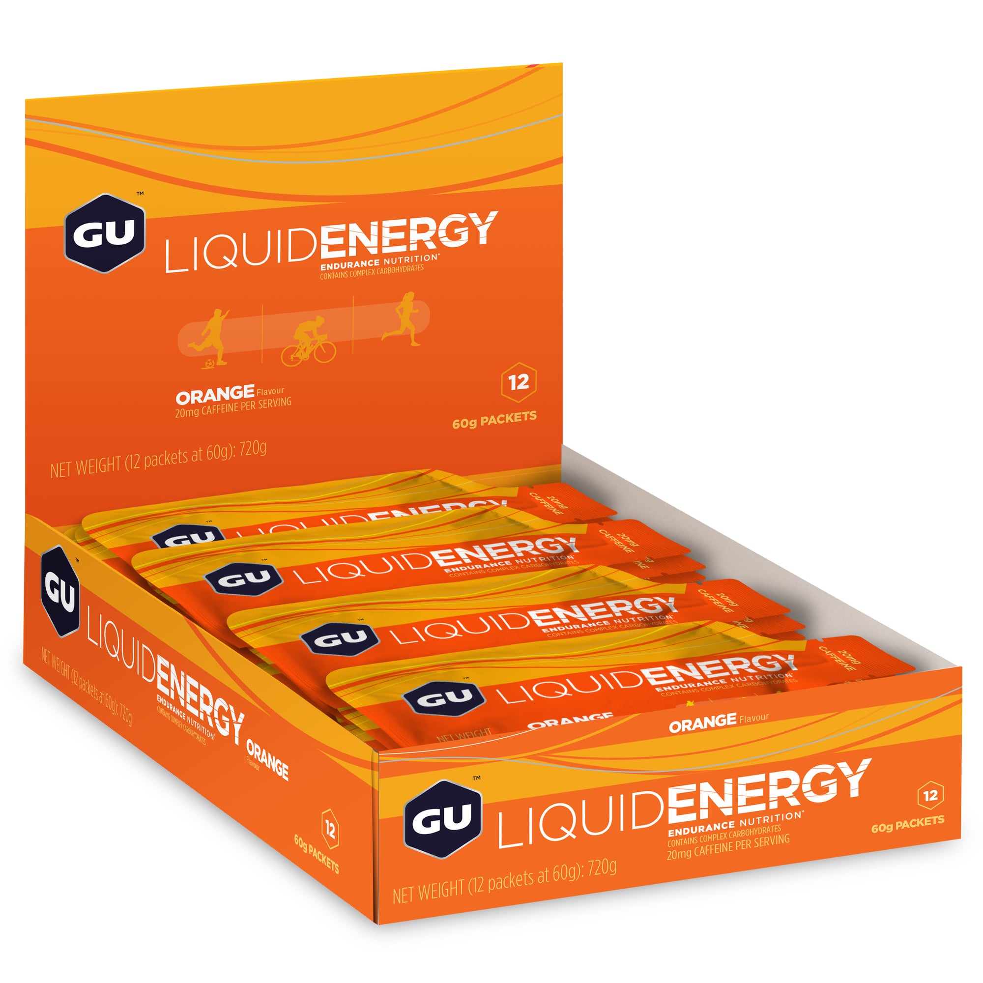 Gel Energético Líquido GU Orange con Cafeína