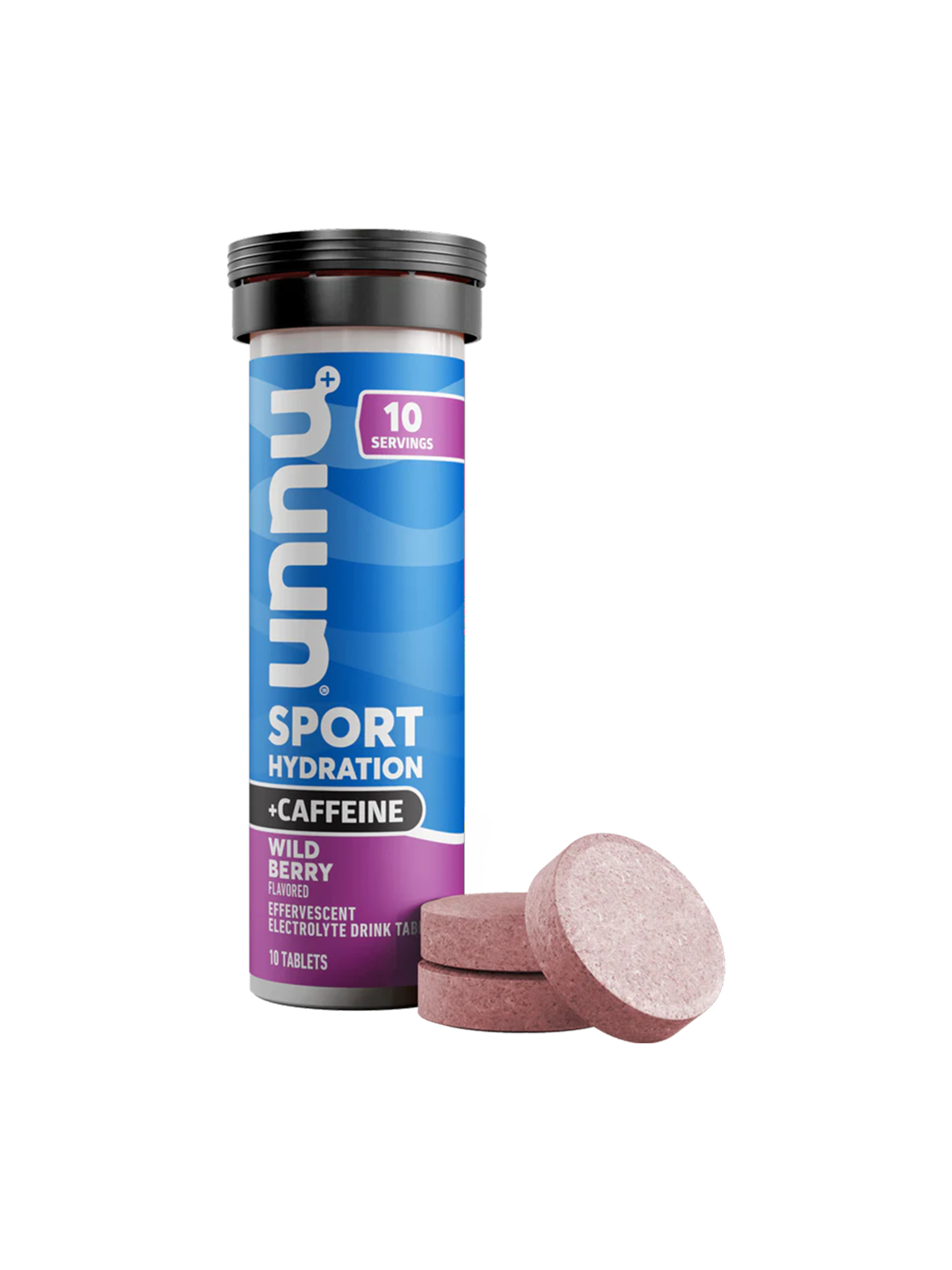 Nuun Sport Hydration Tablets Wild Berry con Cafeína – Tubo x 10 unidades