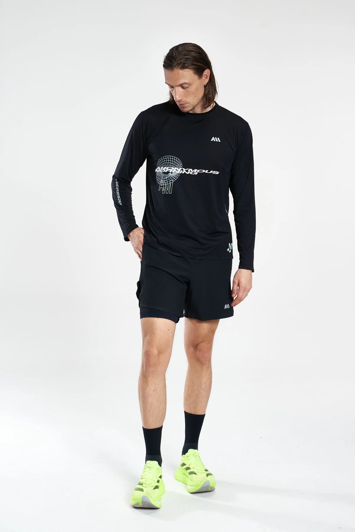 Pantaloneta Running Hombre Anonymus Morning Hyper Speed Short Licra