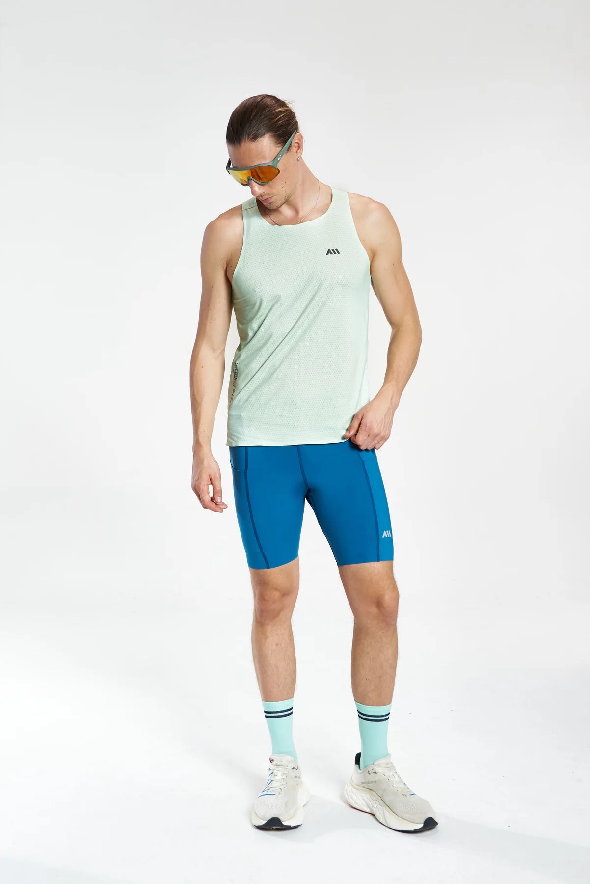 Licra Running Hombre Anonymus Morning Race Speed Biker