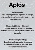 Aplós Sueño – Cápsulas con Ashwagandha, Magnesio y Melatonina